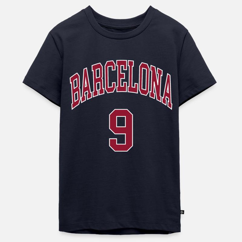 Barcelone 9 - T-shirt Premium bio Ado - bleu marine