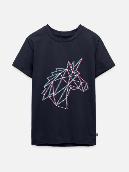 Einhorn Verbuggt - Teenager Premium Bio T-Shirt - Navy
