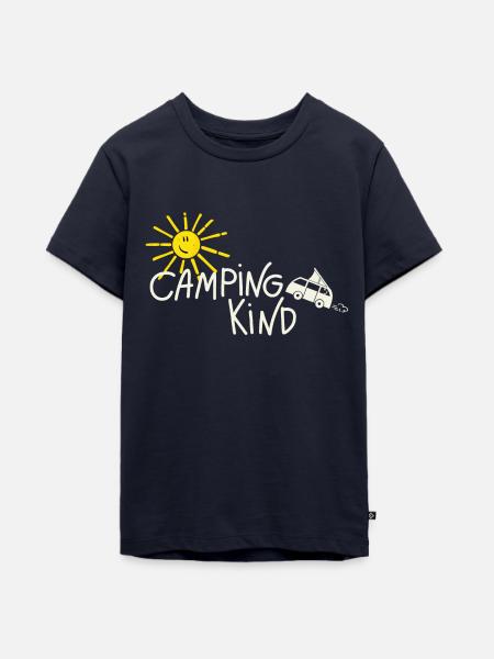Camping Kind Campervan - Teenager Premium Bio T-Shirt - Navy