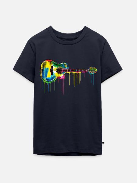P.D. Moreno Gitarre - Teenager Premium Bio T-Shirt - Navy