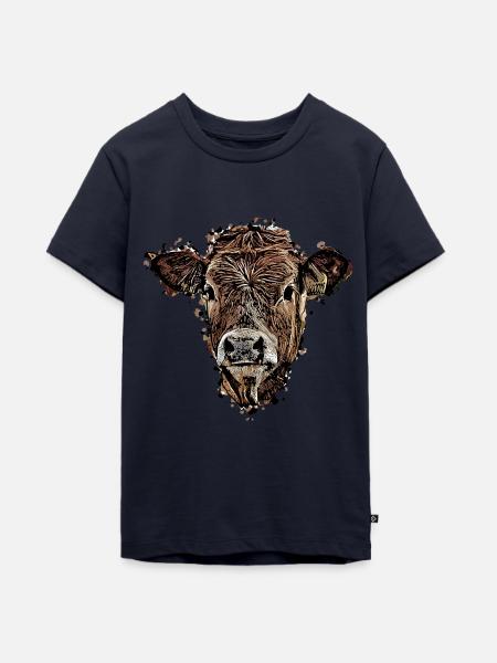 Kuh - Teenager Premium Bio T-Shirt - Navy