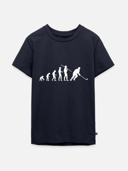 Evolution Hockey - Teenager Premium Bio T-Shirt - Navy