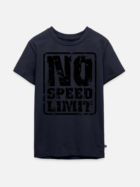 NO SPEED LIMIT - Teenager Premium Bio T-Shirt - Navy