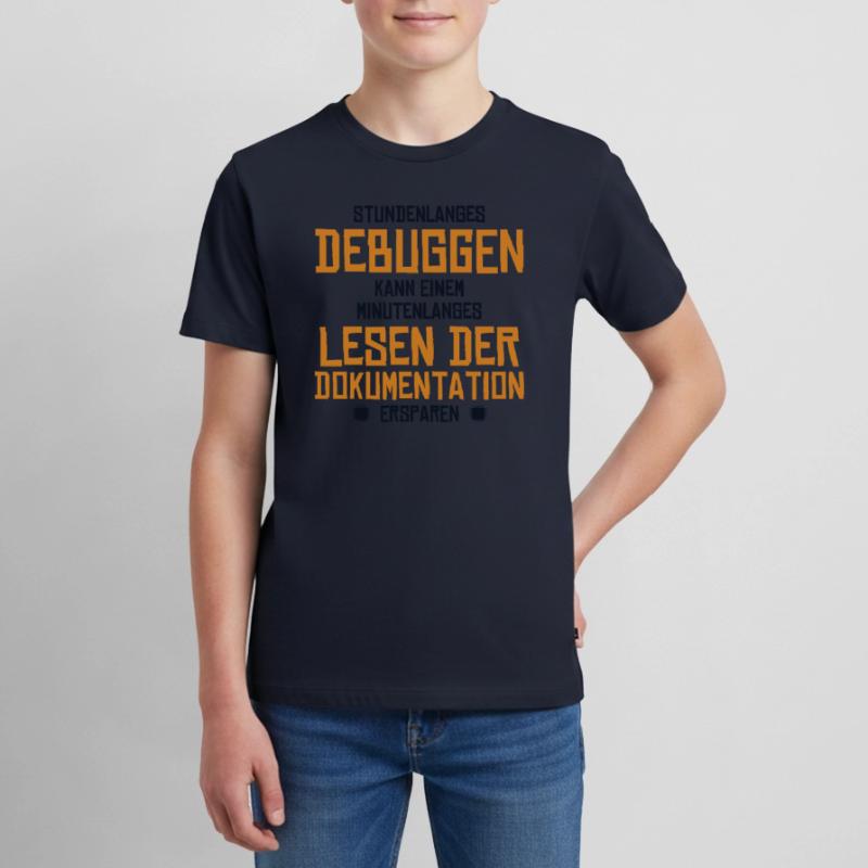 Stundenlanges Debuggen Softwareingenieur Coder Teenager Premium Bio T-Shirt