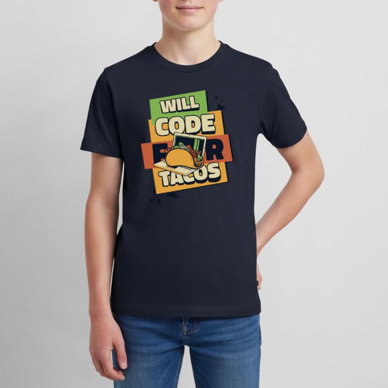 Will Code For Tacos Developer Coder Programmierer Teenager Premium Bio T-Shirt