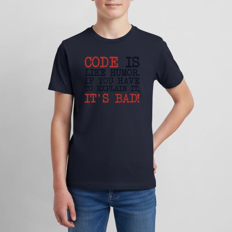 Code Explanation Developer Software Developer Teenager Premium Organic T-Shirt
