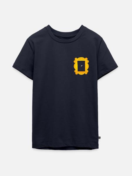 Friends Lila Tür Bilderrahmen - Teenager Premium Bio T-Shirt - Navy