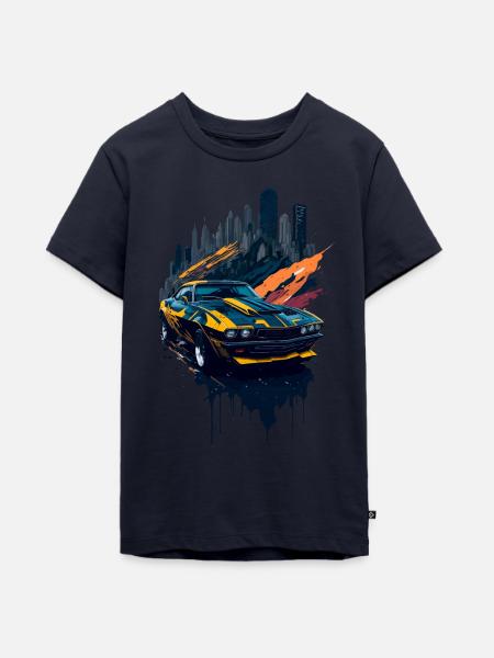 Klassischer Sportwagen - Teenager Premium Bio T-Shirt - Navy