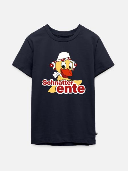 Schnatterinchen Schnatterente - Teenager Premium Bio T-Shirt - Navy