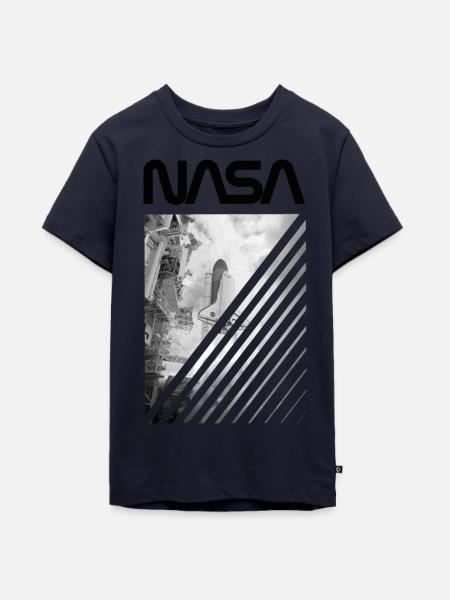 NASA Space Shuttle Start - Teenager Premium Bio T-Shirt - Navy