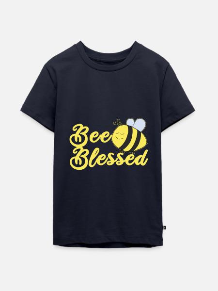 Christliches Motiv Kinder Taufe - Teenager Premium Bio T-Shirt - Navy
