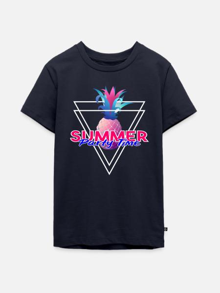 Ananas Summer party Time - Teenager Premium Bio T-Shirt - Navy