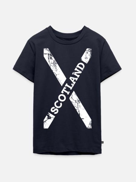 Schottland Flagge Fahne - Teenager Premium Bio T-Shirt - Navy