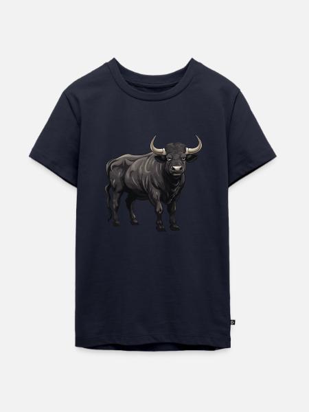 Bulle Tier - Teenager Premium Bio T-Shirt - Navy