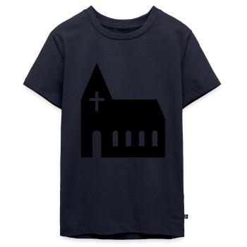 Kirche - Teenager Premium Bio T-Shirt - Navy - Vorne - AI Model Teenager Male light (155cm)