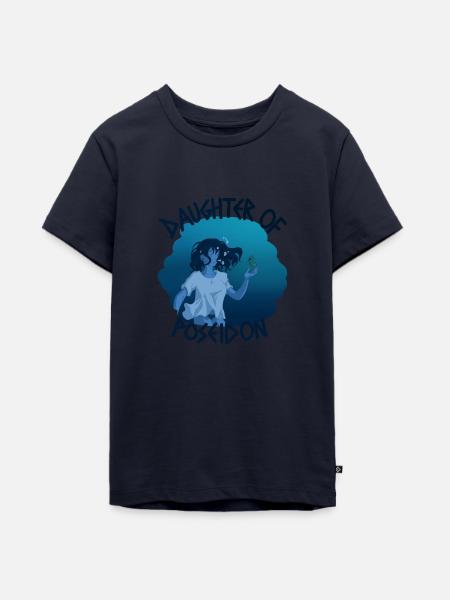 Tochter des Poseidon - Teenager Premium Bio T-Shirt - Navy