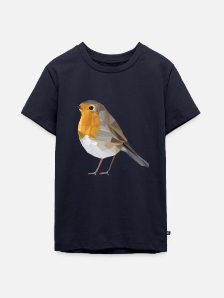 Rotkehlchen - Teenager Premium Bio T-Shirt - Navy