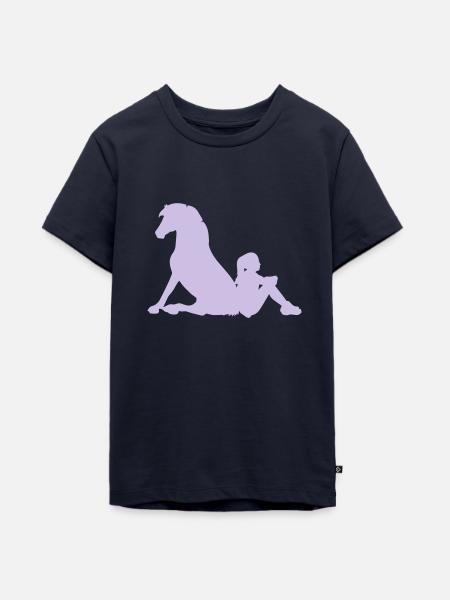wahre Freundschaft - Teenager Premium Bio T-Shirt - Navy