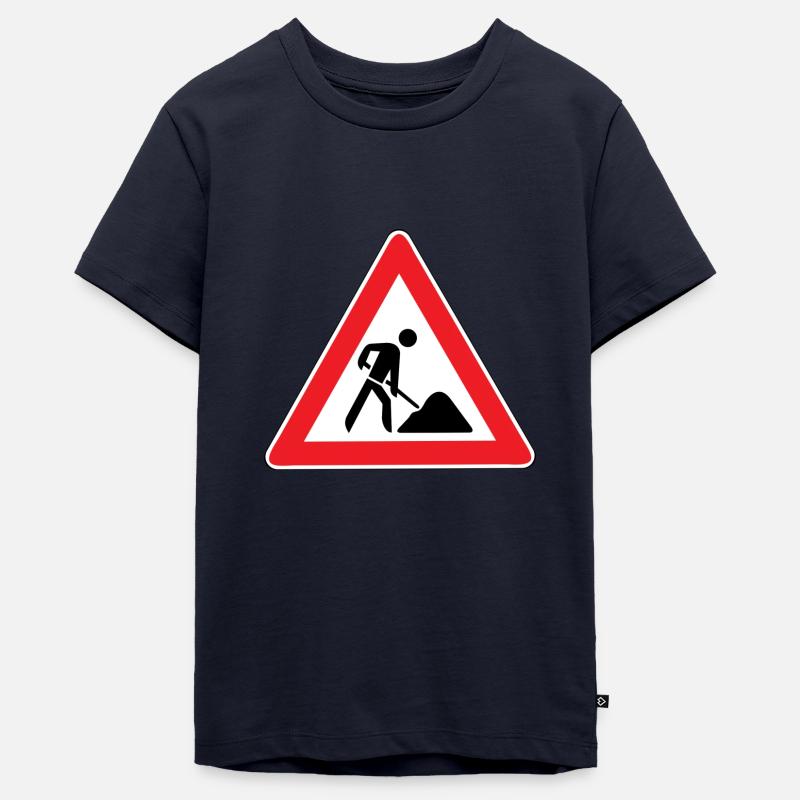 Construction de permis de conduire - T-shirt Premium bio Ado - bleu marine