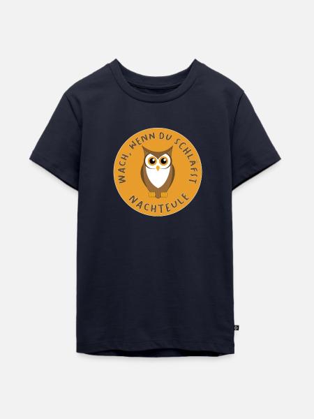 Night owl - Teenager Premium Organic T-Shirt - navy