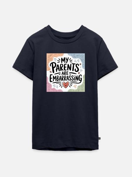 Meine Eltern sind Peinlich - Teenager Premium Bio T-Shirt - Navy