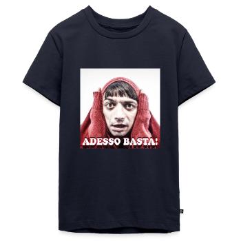ENOUGH IS ENOUGH! - Teenager Premium Organic T-Shirt - navy - Front - AI Model Teenager Male light (155cm)
