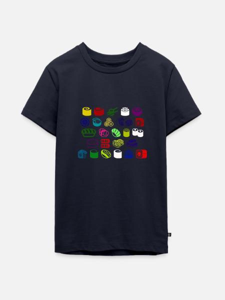 sushi art - Teenager Premium Bio T-Shirt - Navy