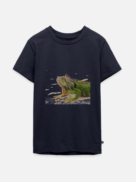 Leguan - Teenager Premium Bio T-Shirt - Navy