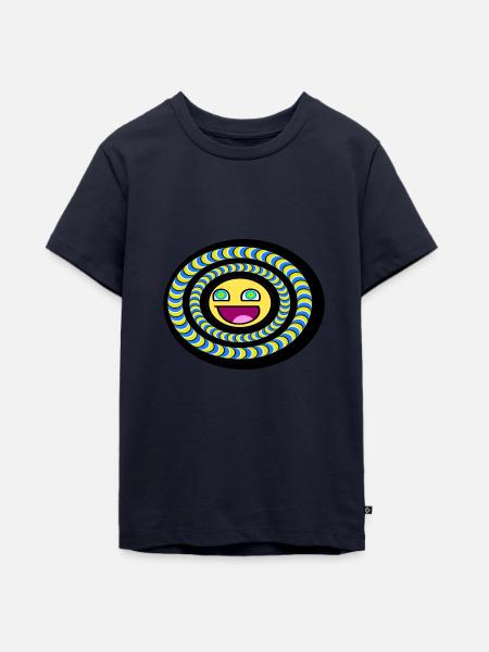 Psychedelisch 01 - Teenager Premium Bio T-Shirt - Navy