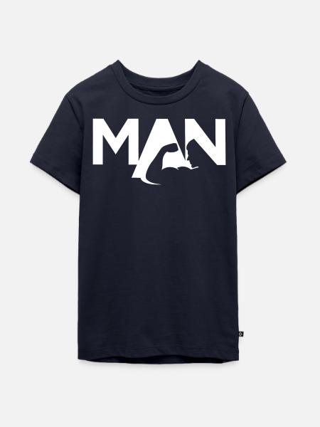 The Manly Man - Teenager Premium Bio T-Shirt - Navy