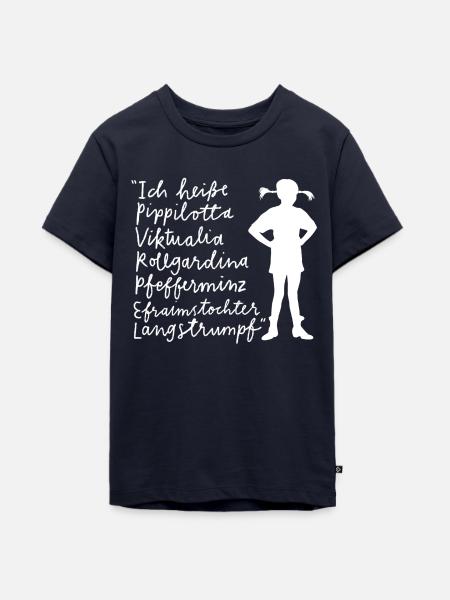 Pippi Langstrumpf Ich Heiße Pippilotta … - Teenager Premium Bio T-Shirt - Navy