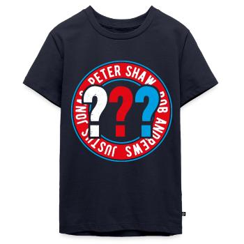 Die Drei ??? Kids Logo - Teenager Premium Bio T-Shirt - Navy - Vorne - AI Model Teenager Male light (155cm)