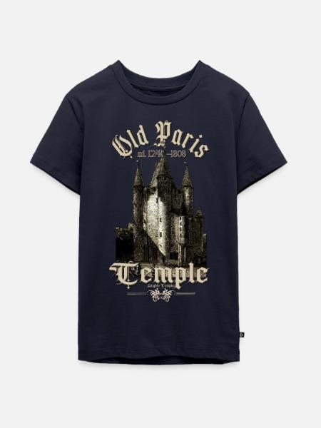 Tempel Paris - Teenager Premium Bio T-Shirt - Navy
