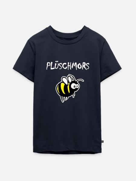 Plüschmors, Hummel, Plattdeutsch - Teenager Premium Bio T-Shirt - Navy