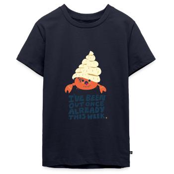 Einsiedlerkrebs - Teenager Premium Bio T-Shirt - Navy - Vorne - AI Model Teenager Male light (155cm)