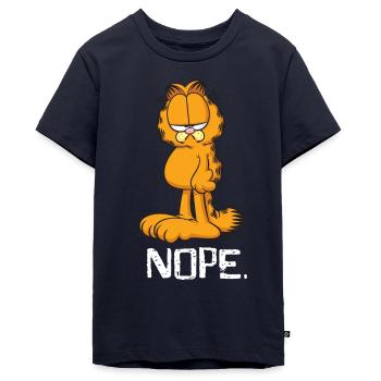 Garfield Nope - Teenager Premium Bio T-Shirt - Navy - Vorne - AI Model Teenager Male light (155cm)