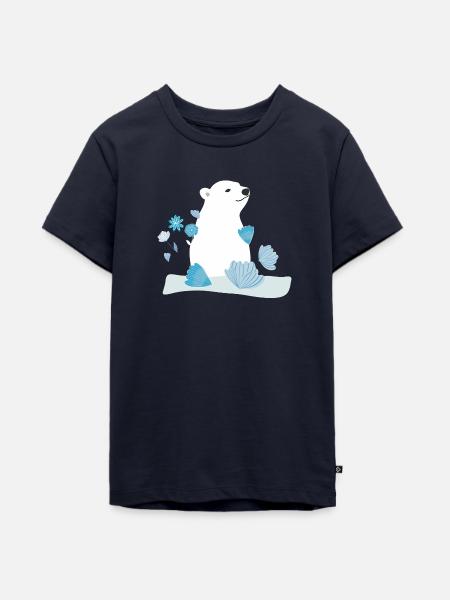 Eisbär - Teenager Premium Bio T-Shirt - Navy