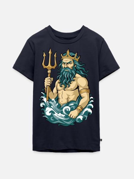 Poseidon - Teenager Premium Bio T-Shirt - Navy