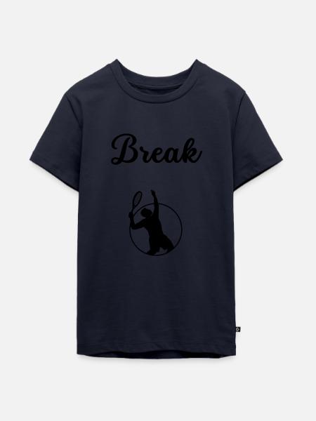 Break Tennis - Teenager Premium Bio T-Shirt - Navy