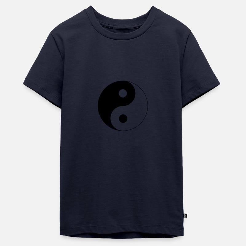 Yin Yang - T-shirt Premium bio Ado - bleu marine