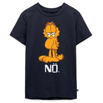 Garfield Nö - Teenager Premium Bio T-Shirt - Navy - Vorne - AI Model Teenager Male light (155cm)