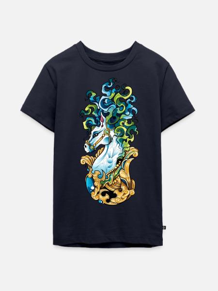 Magisches Biest - Teenager Premium Bio T-Shirt - Navy