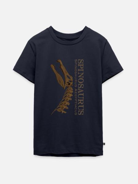 Spinosaurus Schädel brown - Teenager Premium Bio T-Shirt - Navy