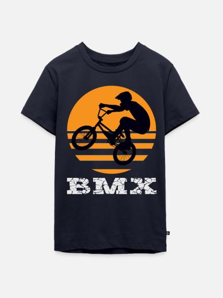 BMX Rad - Teenager Premium Bio T-Shirt - Navy