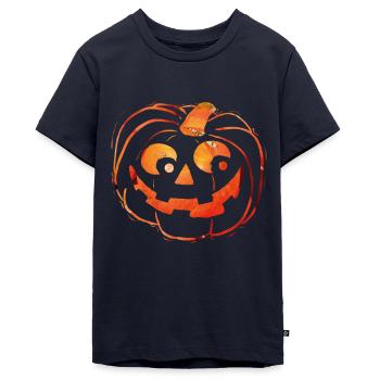 Halloween - Teenager Premium Bio T-Shirt - Navy - Vorne - AI Model Teenager Male light (155cm)