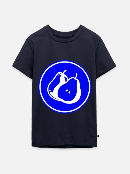 Birne Obst - Teenager Premium Bio T-Shirt - Navy