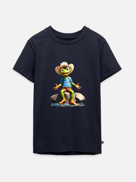 Garde forestier de rivière - T-shirt Premium bio Ado - bleu marine