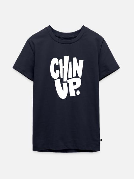 Chin Up - Teenager Premium Bio T-Shirt - Navy