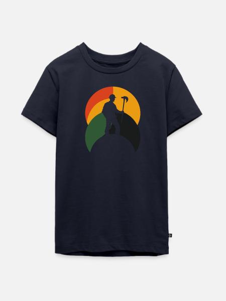 Mine Minenarbeiter - Teenager Premium Bio T-Shirt - Navy