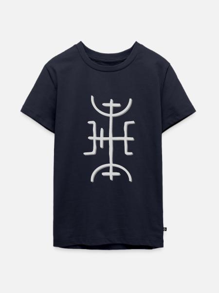 Wikinger Ruen - Teenager Premium Bio T-Shirt - Navy